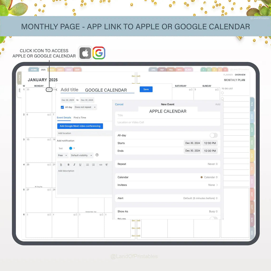 All-in-One 5-Year Digital Planner (2025-2029) | Goodnotes, Notability, iPad Compatible | Productivity & Lifestyle Planner